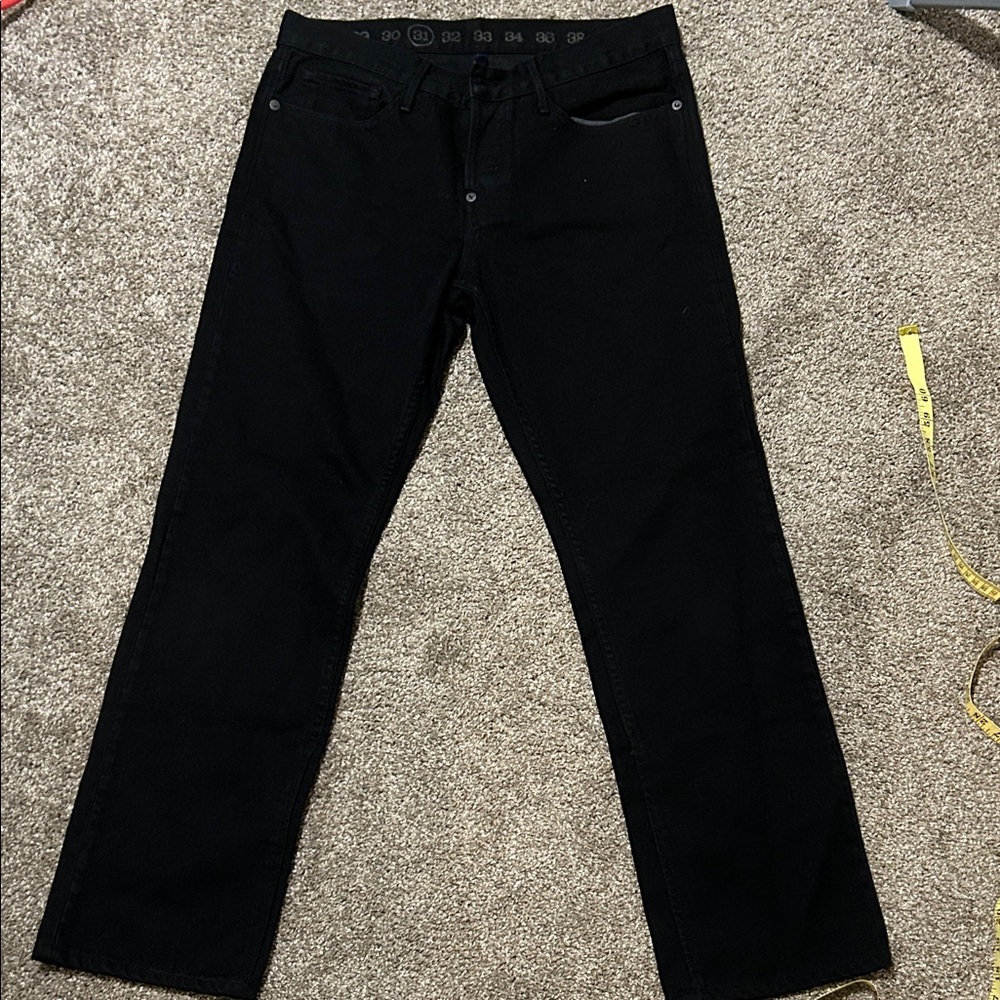 Men's Black Jeans Earnest Sewn